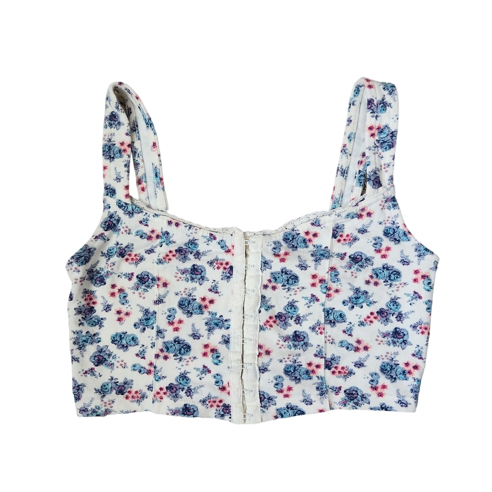 Mudd Corset Style Crop Top